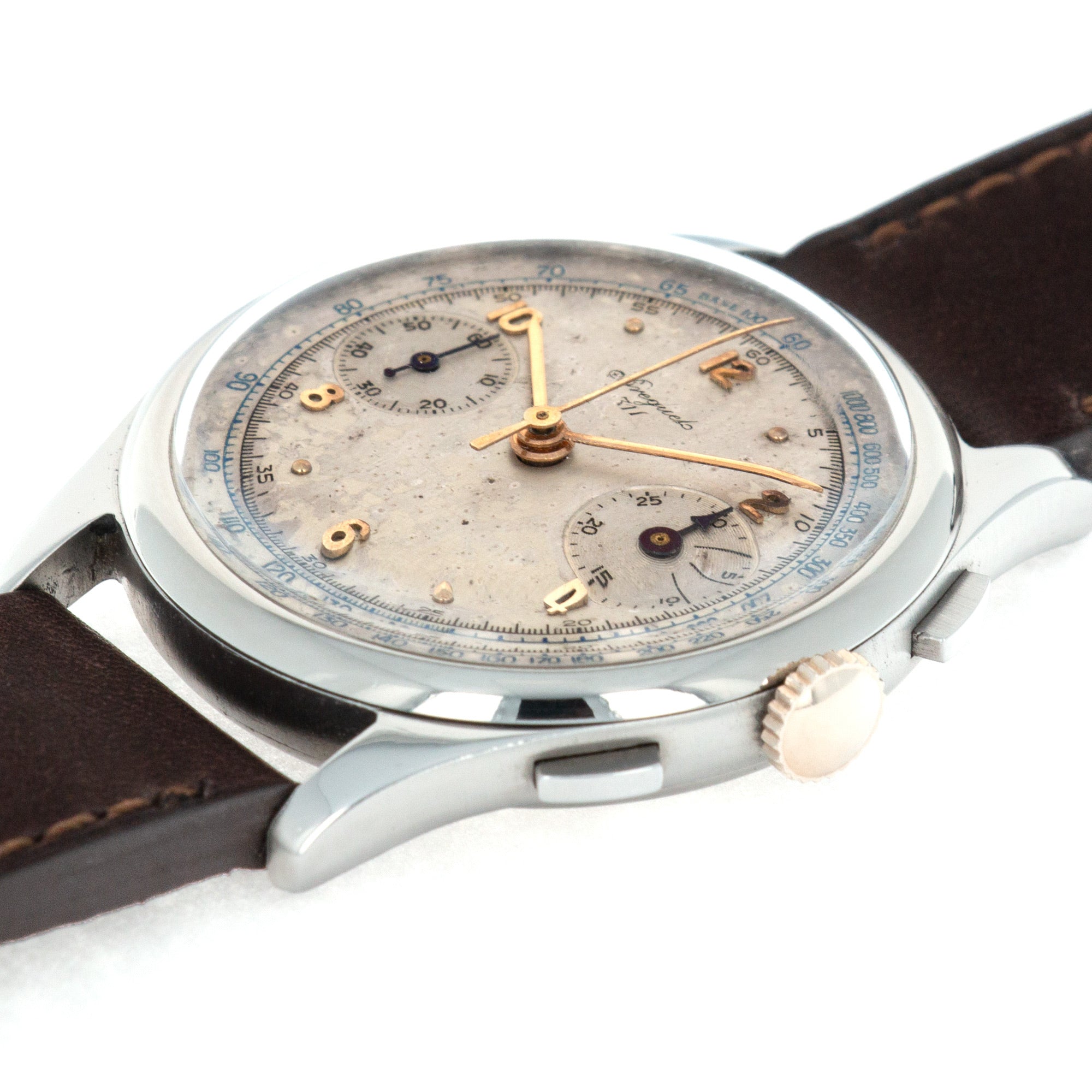 Breguet - Breguet Steel Chronograph 311 Watch, 1940s - The Keystone Watches
