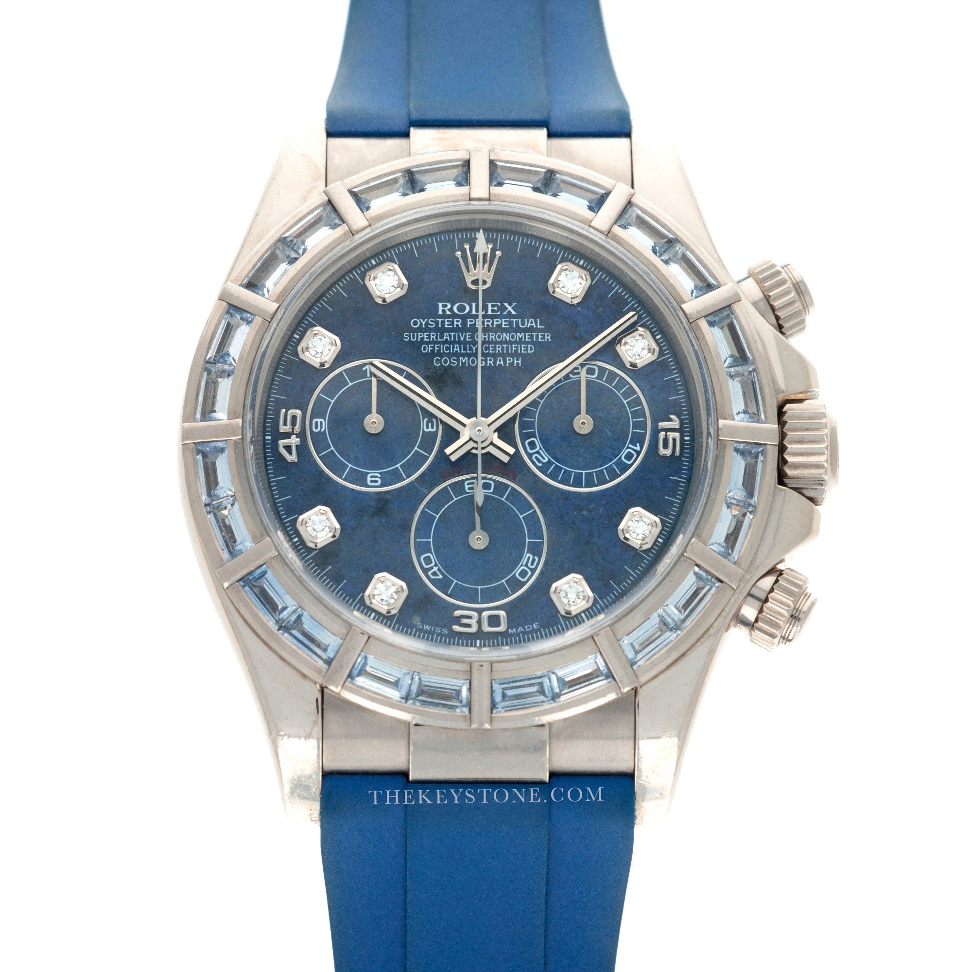 Rolex - Rolex White Gold Cosmograph Daytona Sapphire Diamond Watch Ref. 116589 - The Keystone Watches