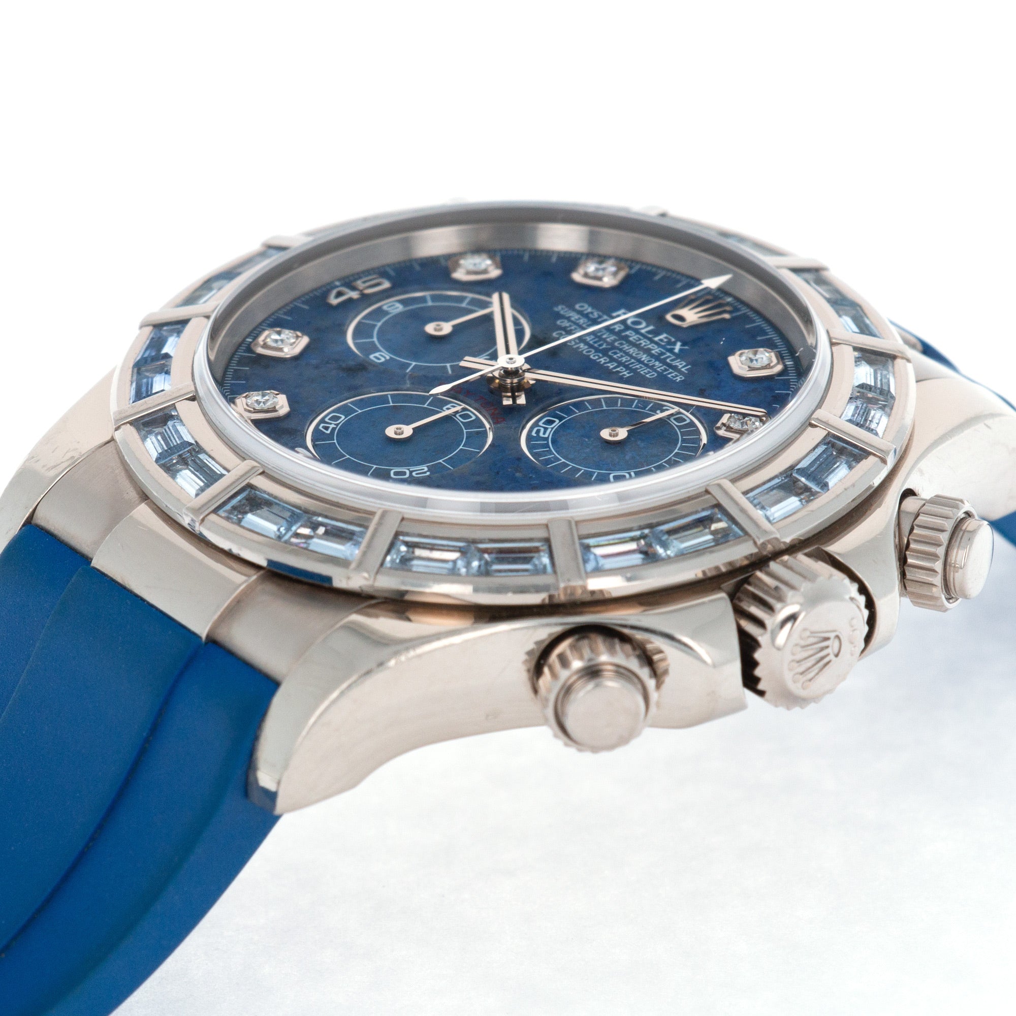 Rolex - Rolex White Gold Cosmograph Daytona Sapphire Diamond Watch Ref. 116589 - The Keystone Watches