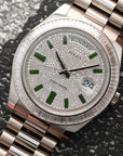 Rolex - Rolex White Gold Day-Date Baguette Diamond Watch Ref. 218399 - The Keystone Watches