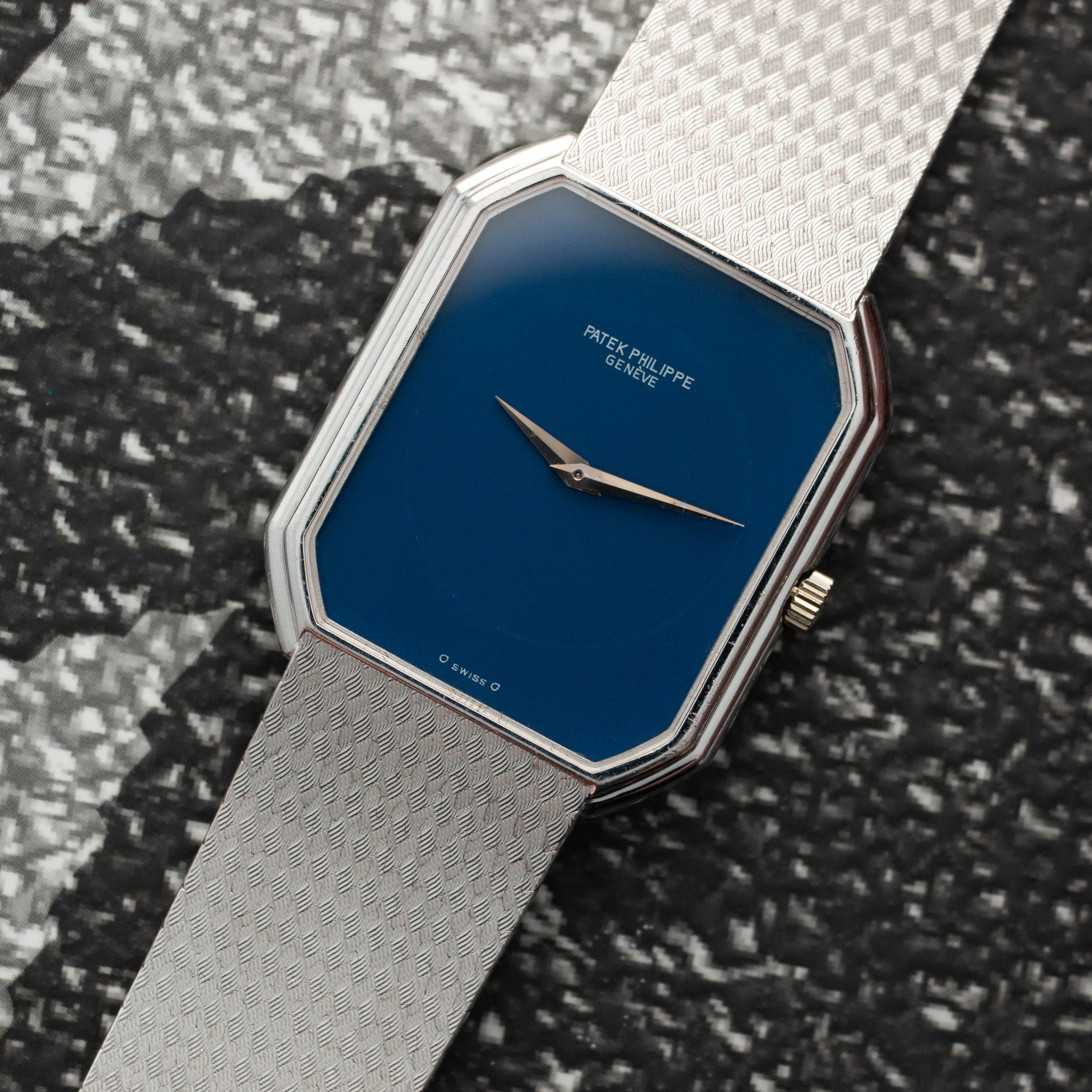 Patek Philippe - Patek Philippe White Gold Rectangular Watch Ref. 3860 - The Keystone Watches