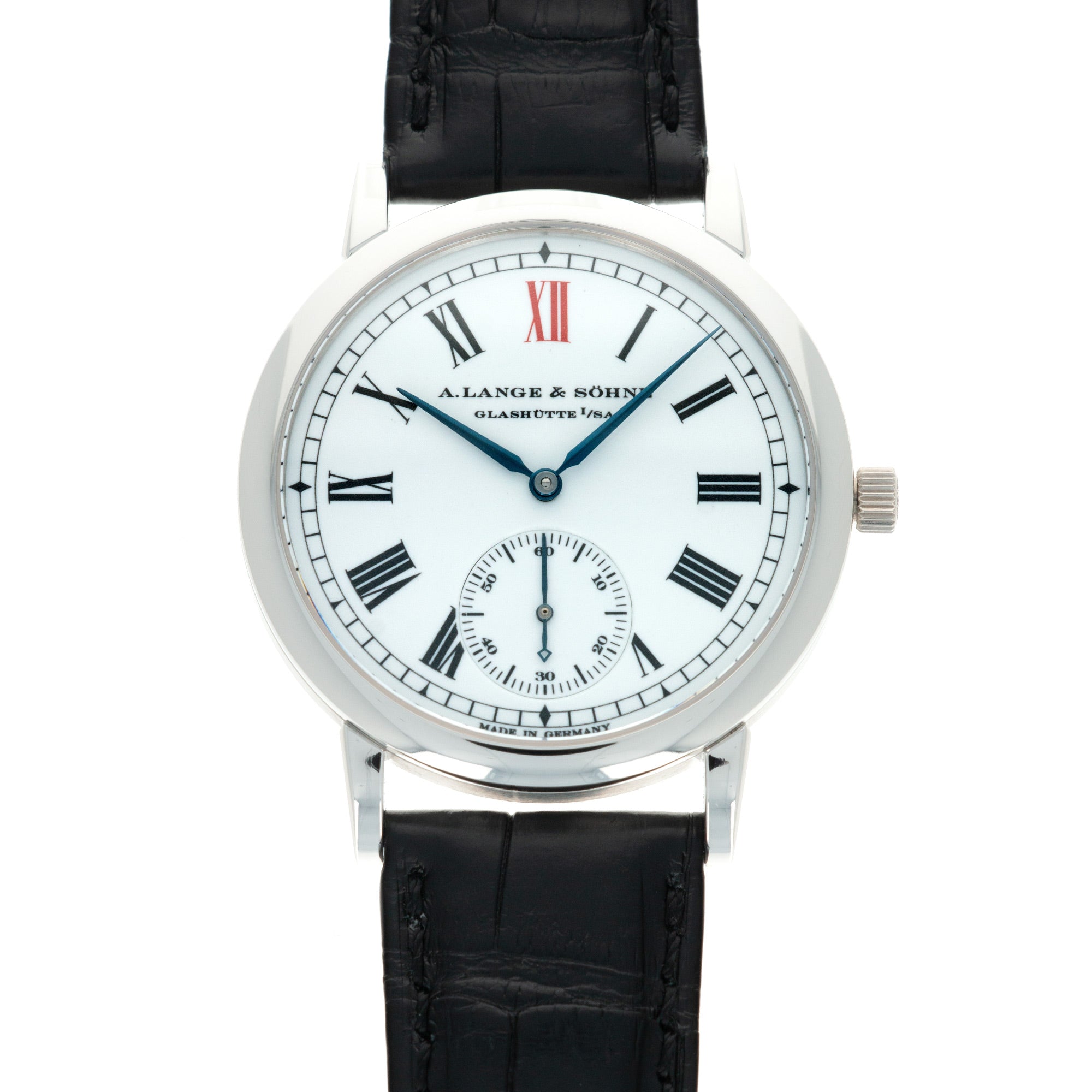 A. Lange &amp; Sohne - A. Lange &amp; Sohne Platinum Langematik Jubilee Anniversary Enamel Watch Ref. 302.025 - The Keystone Watches