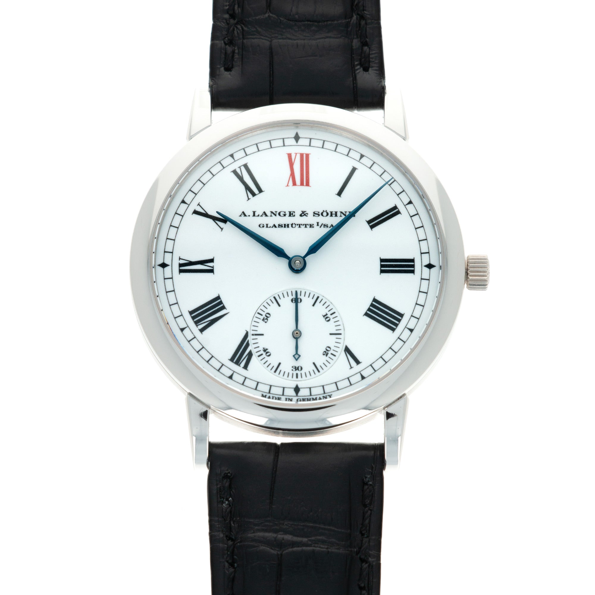 A. Lange & Sohne - A. Lange & Sohne Platinum Langematik Jubilee Anniversary Enamel Watch Ref. 302.025 - The Keystone Watches