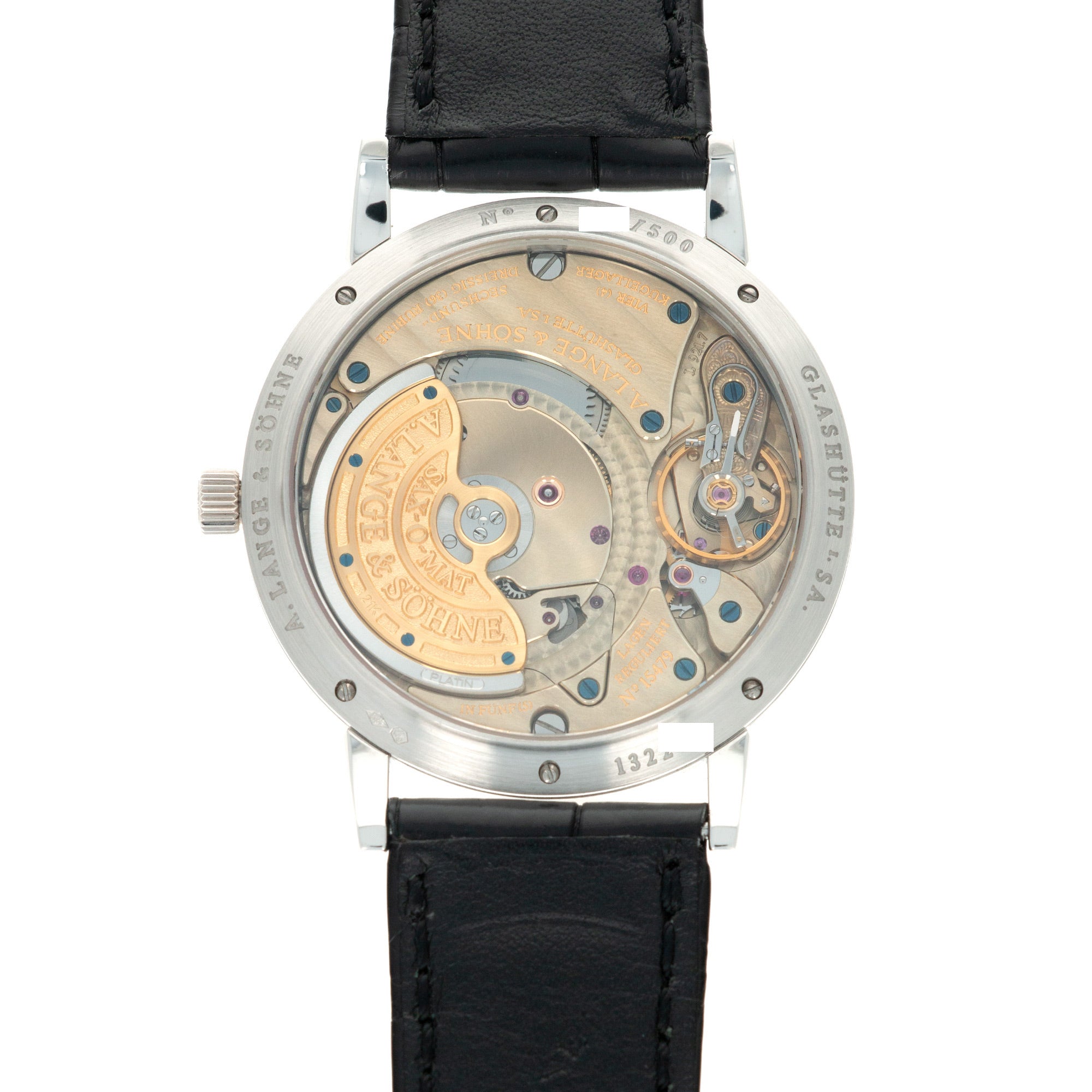 A. Lange & Sohne - A. Lange & Sohne Platinum Langematik Jubilee Anniversary Enamel Watch Ref. 302.025 - The Keystone Watches