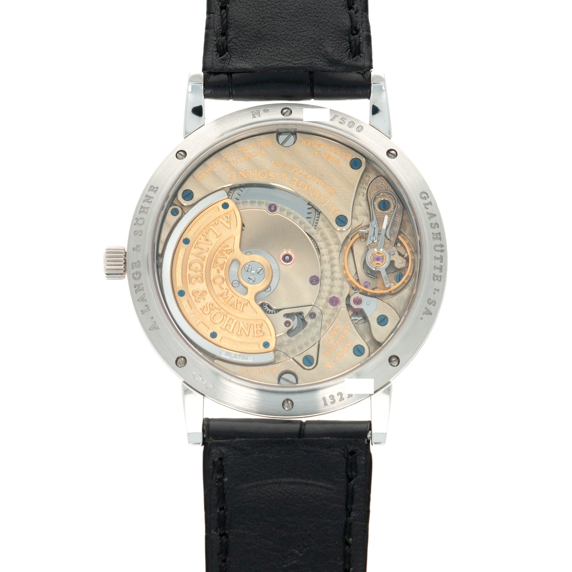 A. Lange &amp; Sohne - A. Lange &amp; Sohne Platinum Langematik Jubilee Anniversary Enamel Watch Ref. 302.025 - The Keystone Watches