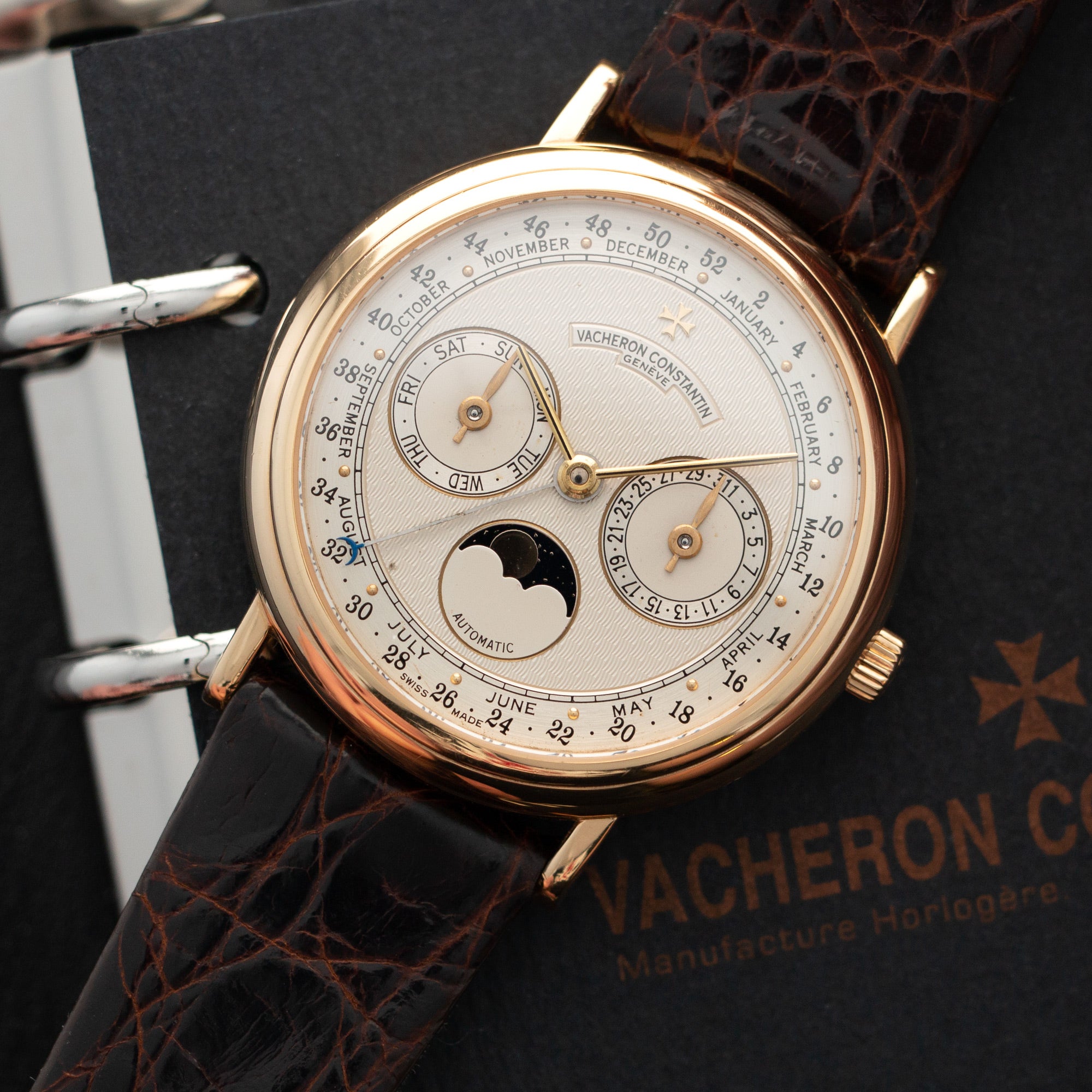 Vacheron Constantin - Vacheron Constantin Yellow Gold Triple Date Moonphase Watch - The Keystone Watches