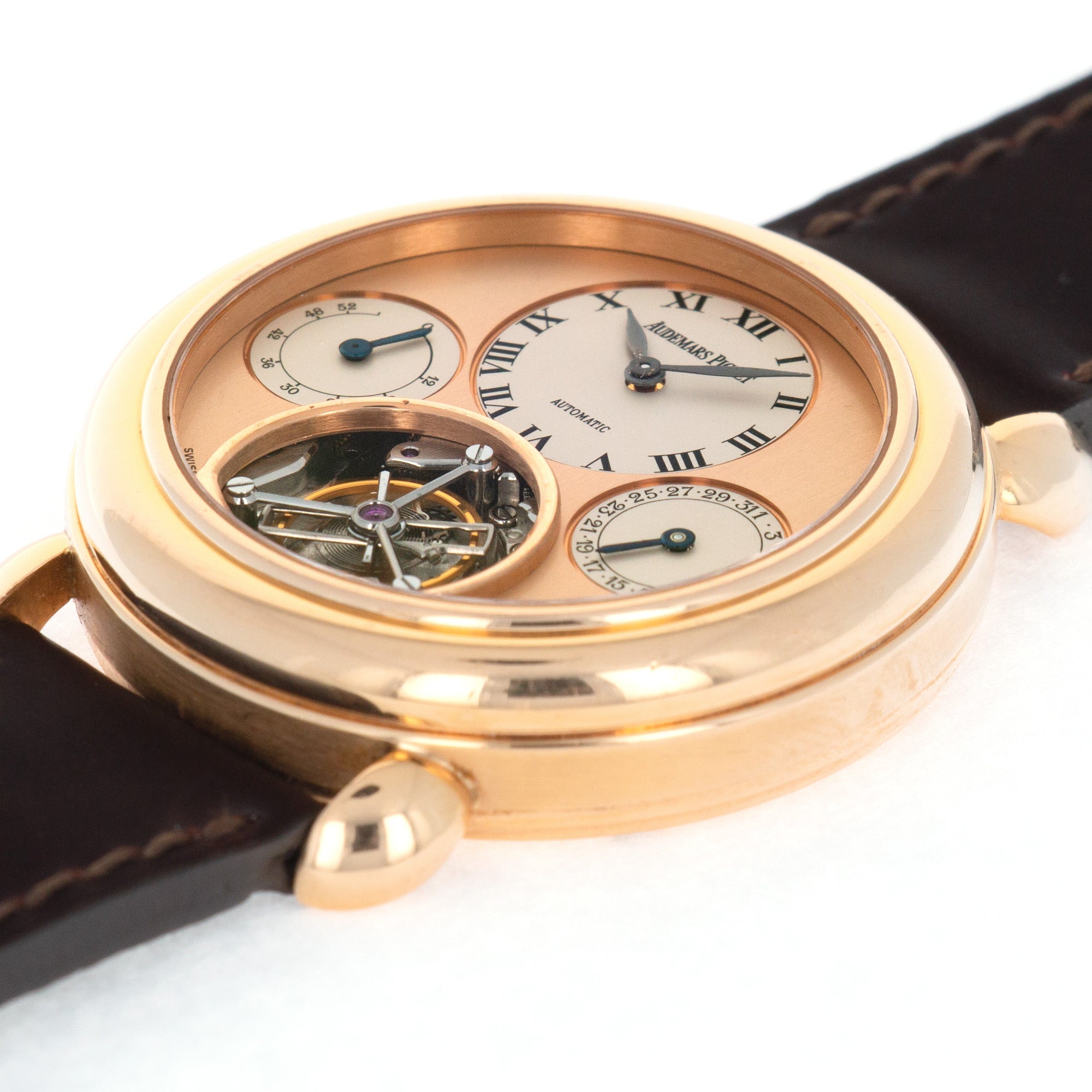 Audemars Piguet - Audemars Piguet Rose Gold Tourbillon Watch - The Keystone Watches