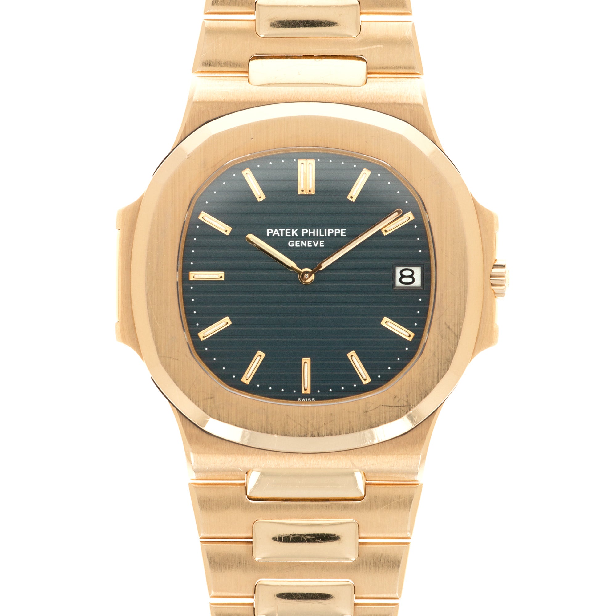 Patek Philippe - Patek Philippe Yellow Gold Jumbo Nautilus Watch Ref. 3700 with Archive Paper - The Keystone Watches