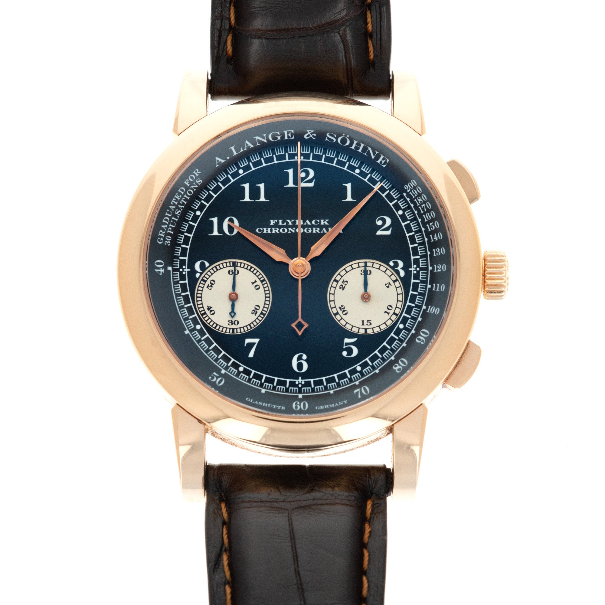 A. Lange & Sohne - A. Lange & Sohne Rose Gold 1815 Flyback Chronograph Watch - The Keystone Watches