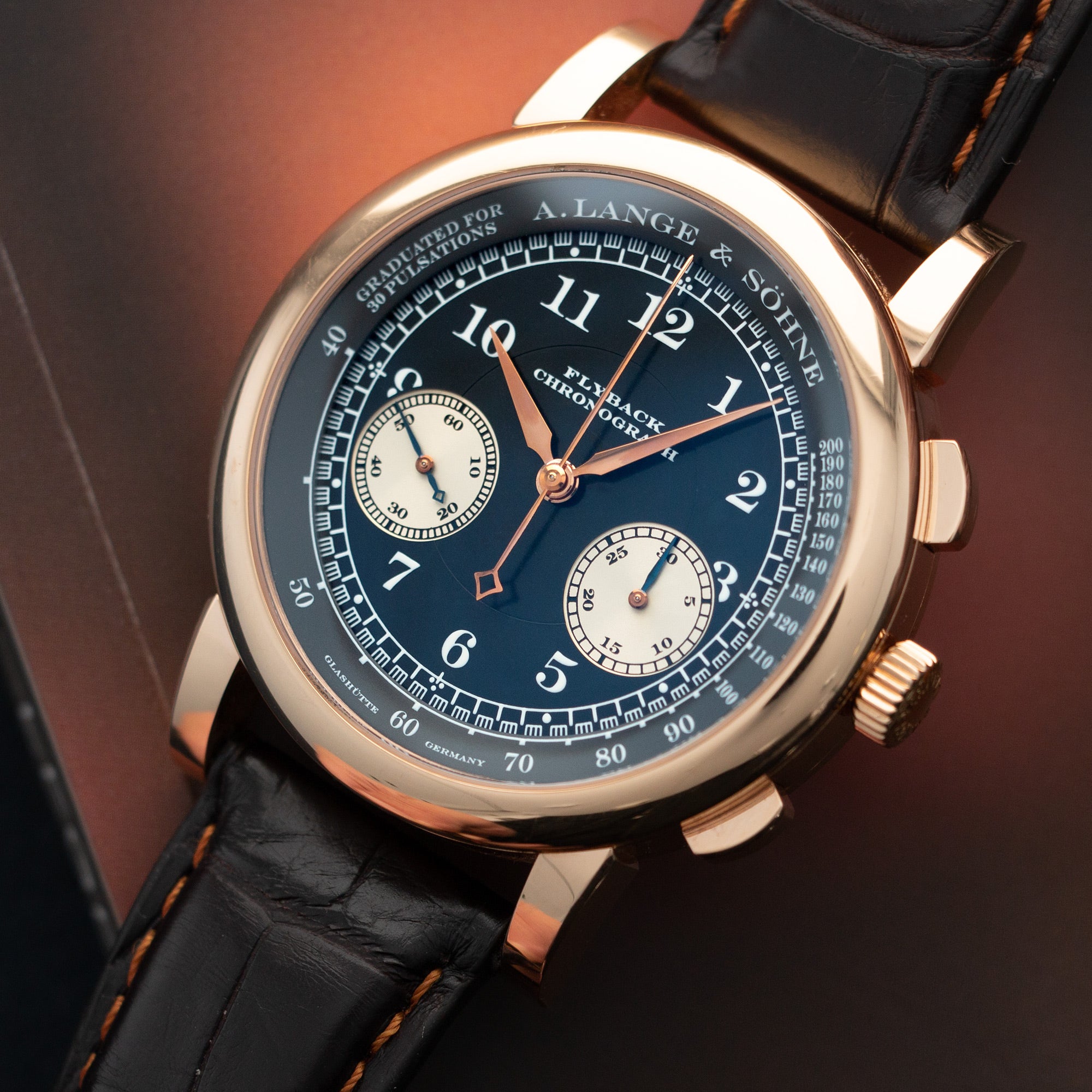 A. Lange & Sohne - A. Lange & Sohne Rose Gold 1815 Flyback Chronograph Watch - The Keystone Watches