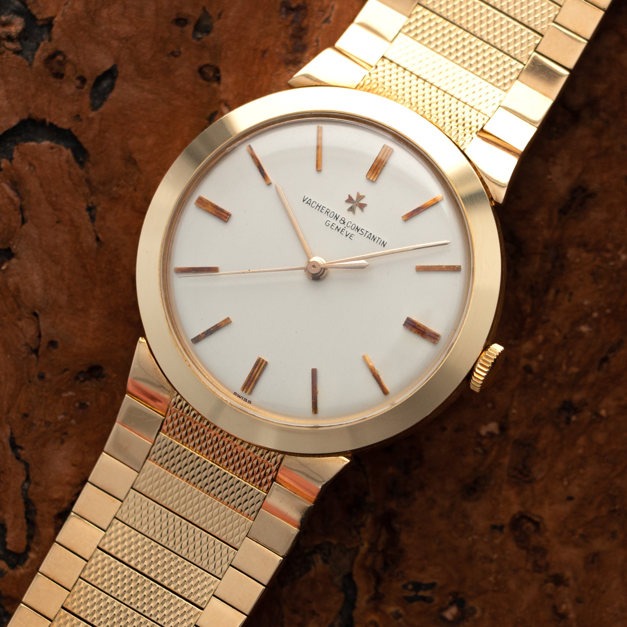 Vacheron Constantin - Vacheron Constantin Chronometre Royal Yellow Gold Bracelet Watch Ref. 6075 - The Keystone Watches