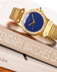 Cartier - Cartier Yellow Gold Santos Watch with Blue Dial - The Keystone Watches