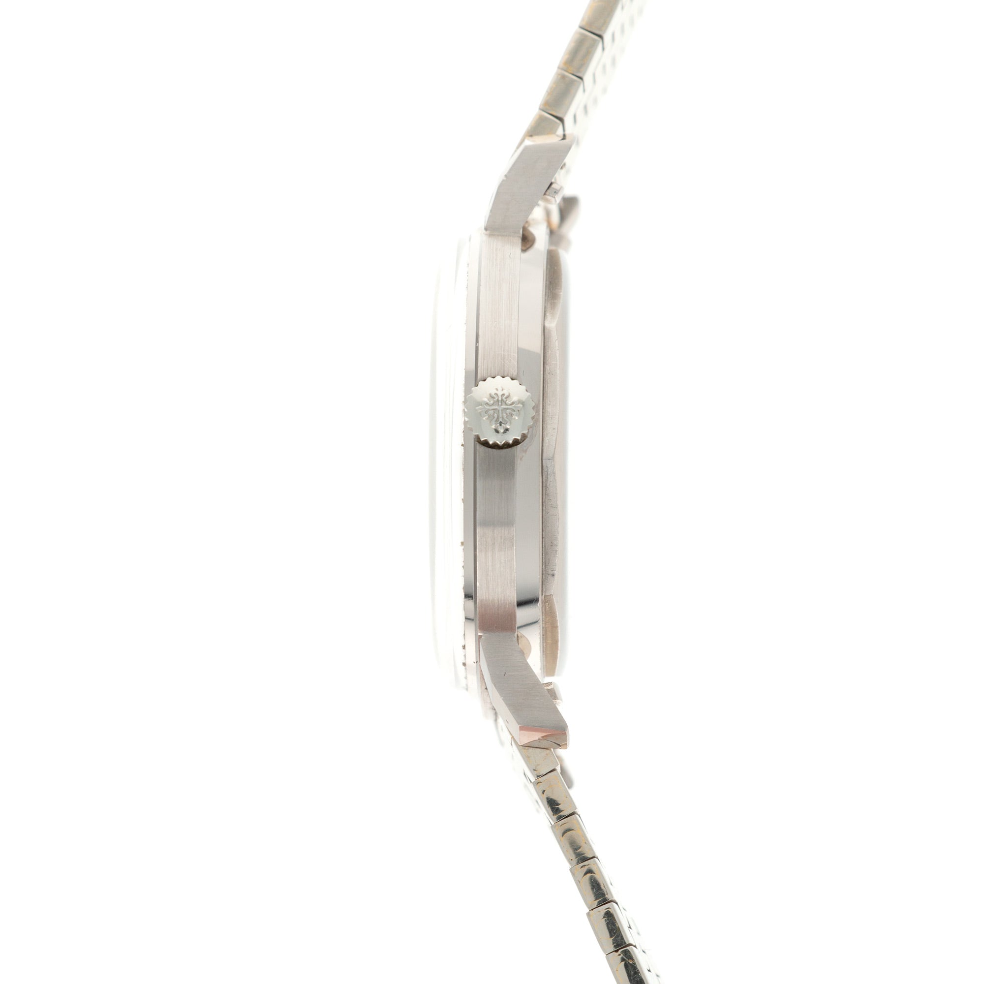 Patek Philippe - Patek Philippe White Gold Calatrava Ref. 3445 on White Gold Bracelet - The Keystone Watches