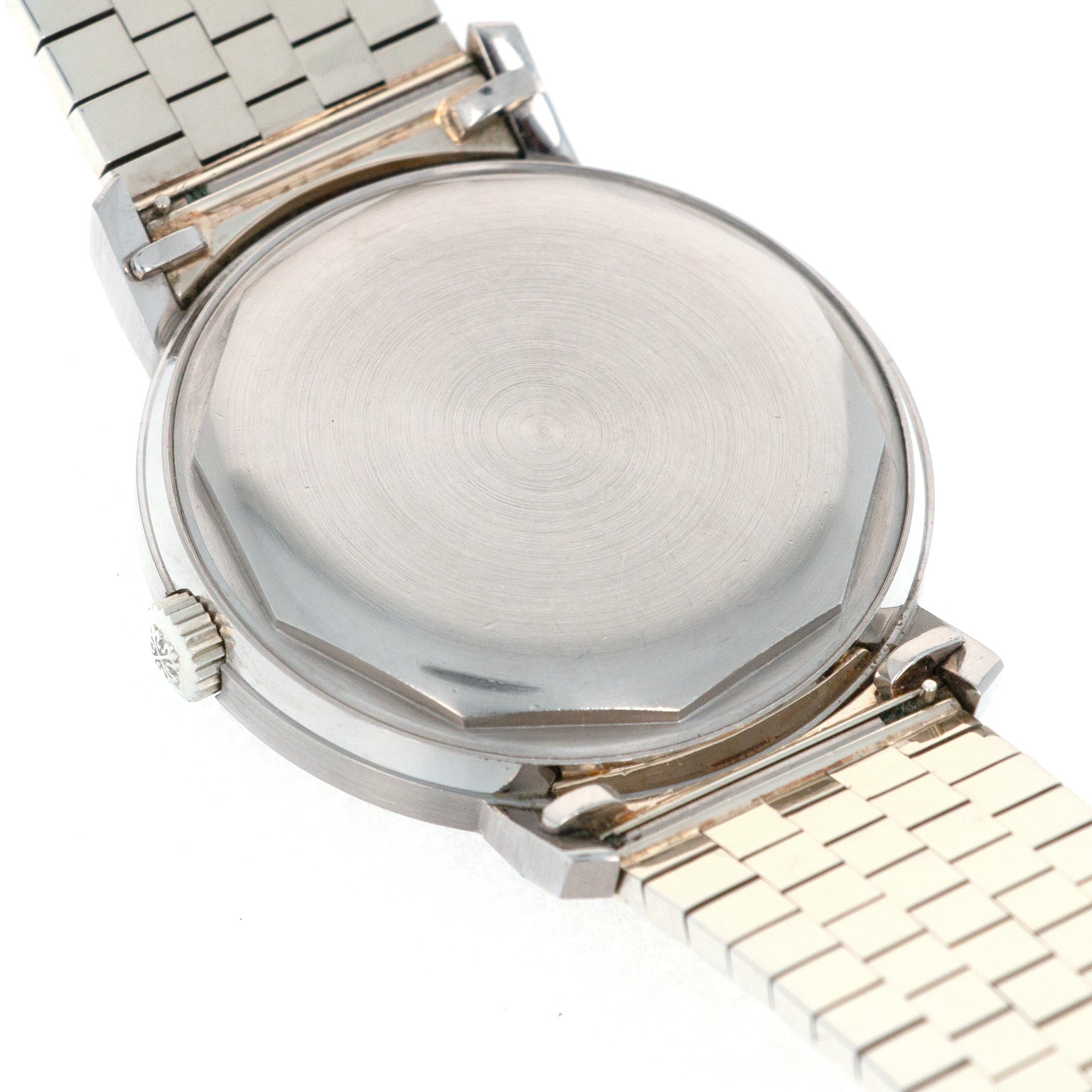 Patek Philippe - Patek Philippe White Gold Calatrava Ref. 3445 on White Gold Bracelet - The Keystone Watches