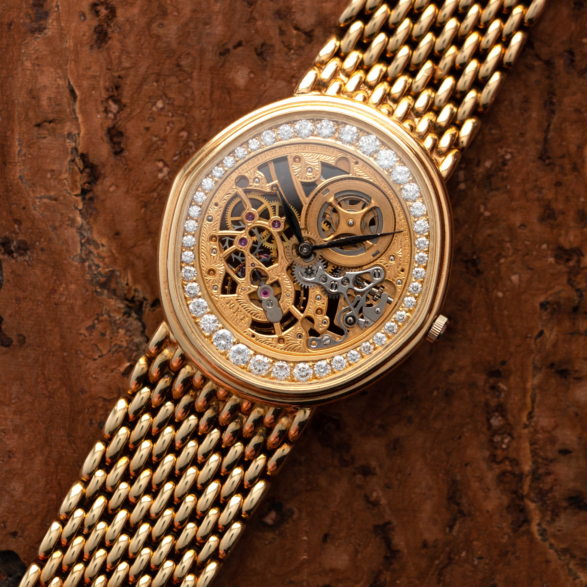 Audemars Piguet - Audemars Piguet Yellow Gold and Diamond Skeleton Watch - The Keystone Watches