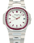 Patek Philippe - Patek Philippe Platinum Nautilus with Baguette Ruby Bezel Ref. 5711 - The Keystone Watches