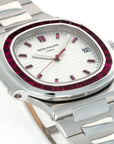 Patek Philippe - Patek Philippe Platinum Nautilus with Baguette Ruby Bezel Ref. 5711 - The Keystone Watches