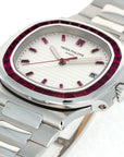 Patek Philippe - Patek Philippe Platinum Nautilus with Baguette Ruby Bezel Ref. 5711 - The Keystone Watches