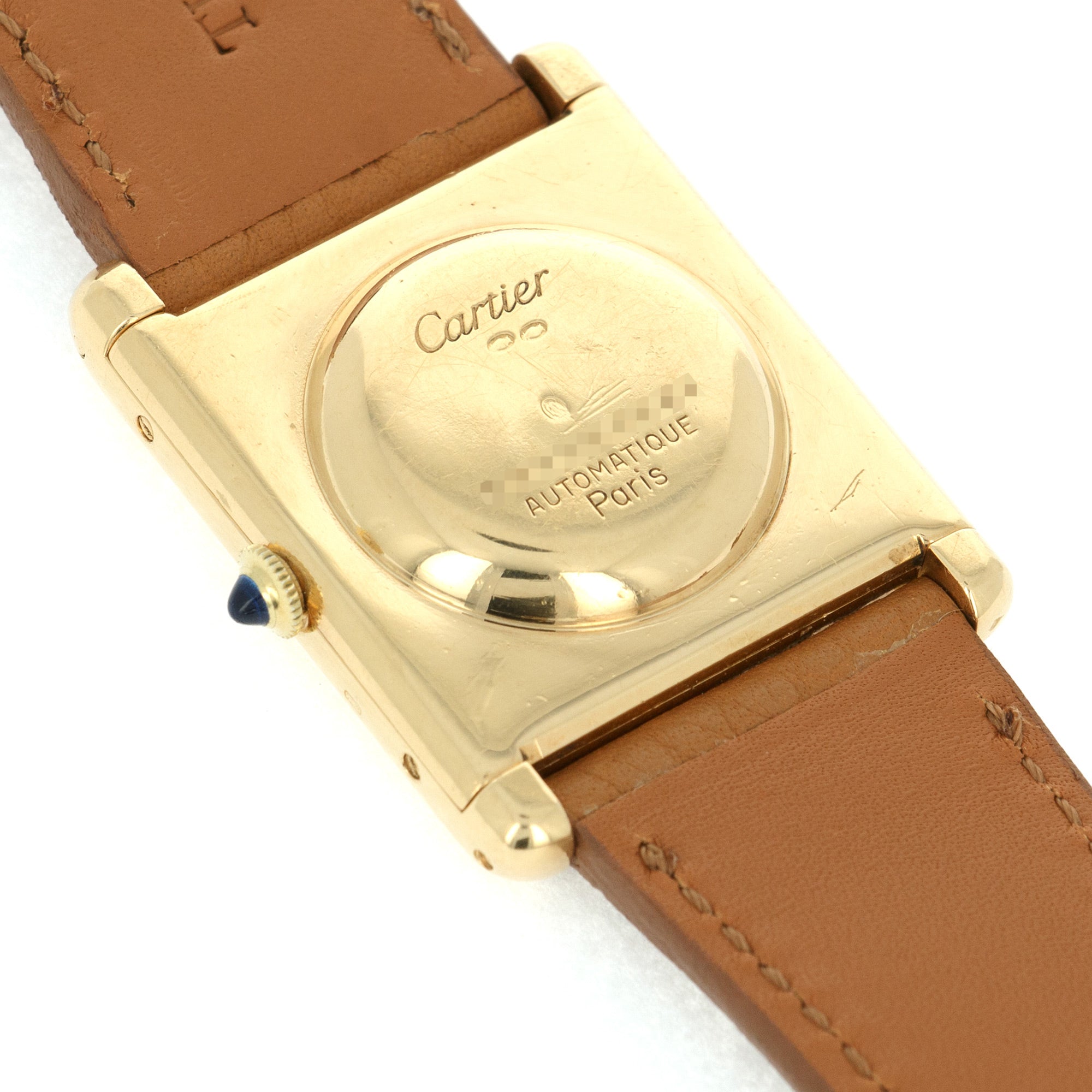 Cartier - Cartier Yellow Gold Tank Jumbo Automatic Watch - The Keystone Watches