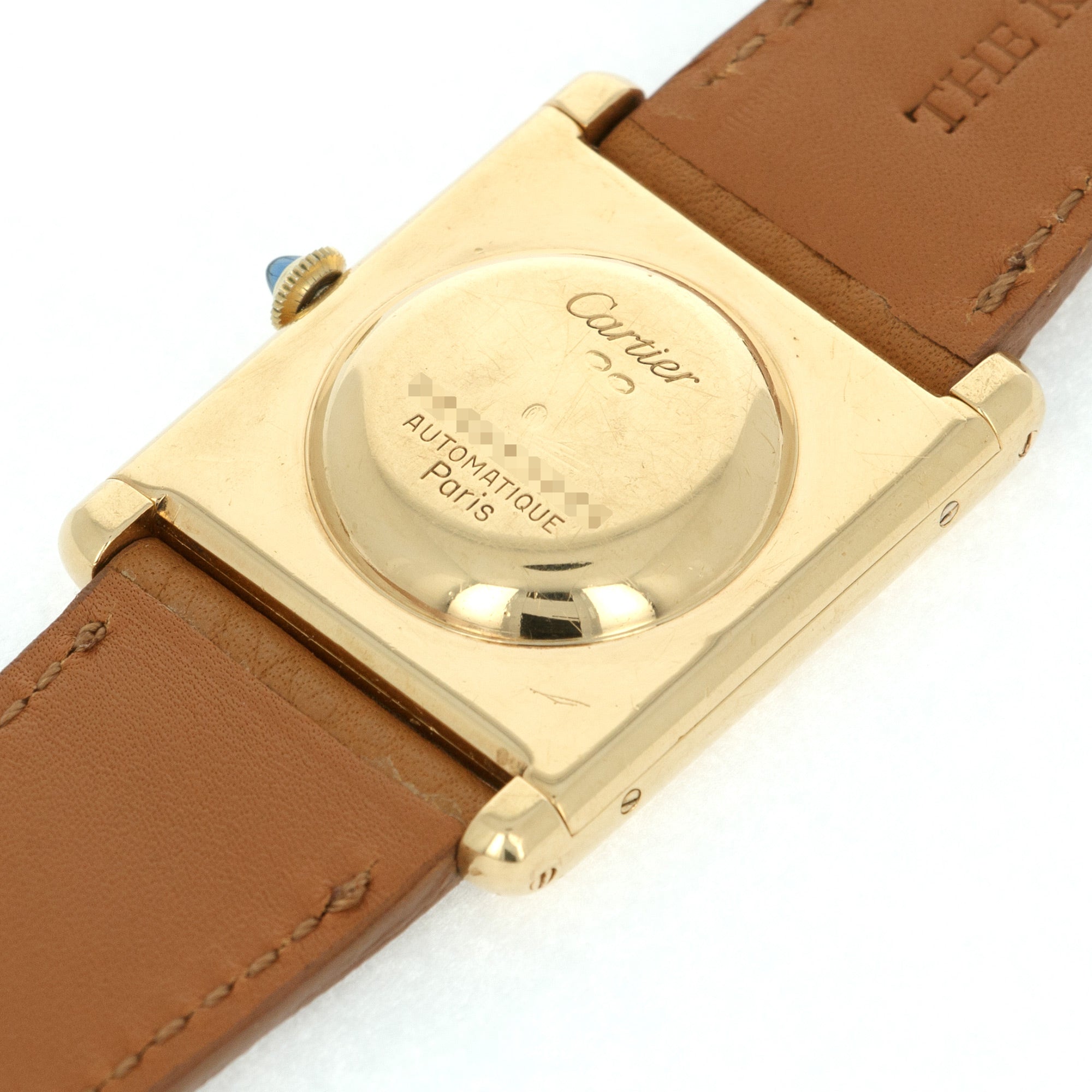 Cartier - Cartier Yellow Gold Tank Jumbo Automatic Watch - The Keystone Watches