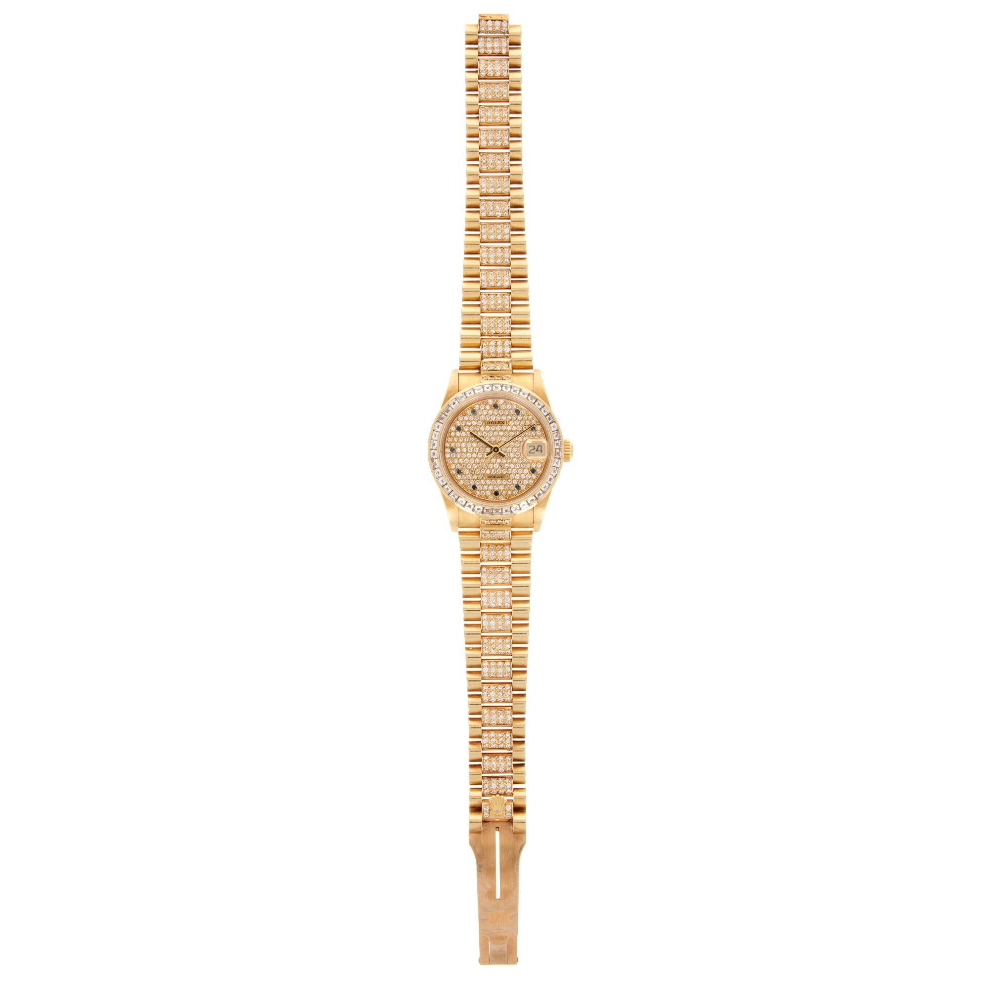 Rolex - Rolex Datejust Ref. 68058 with Pave Diamond and Sapphire Dial - The Keystone Watches