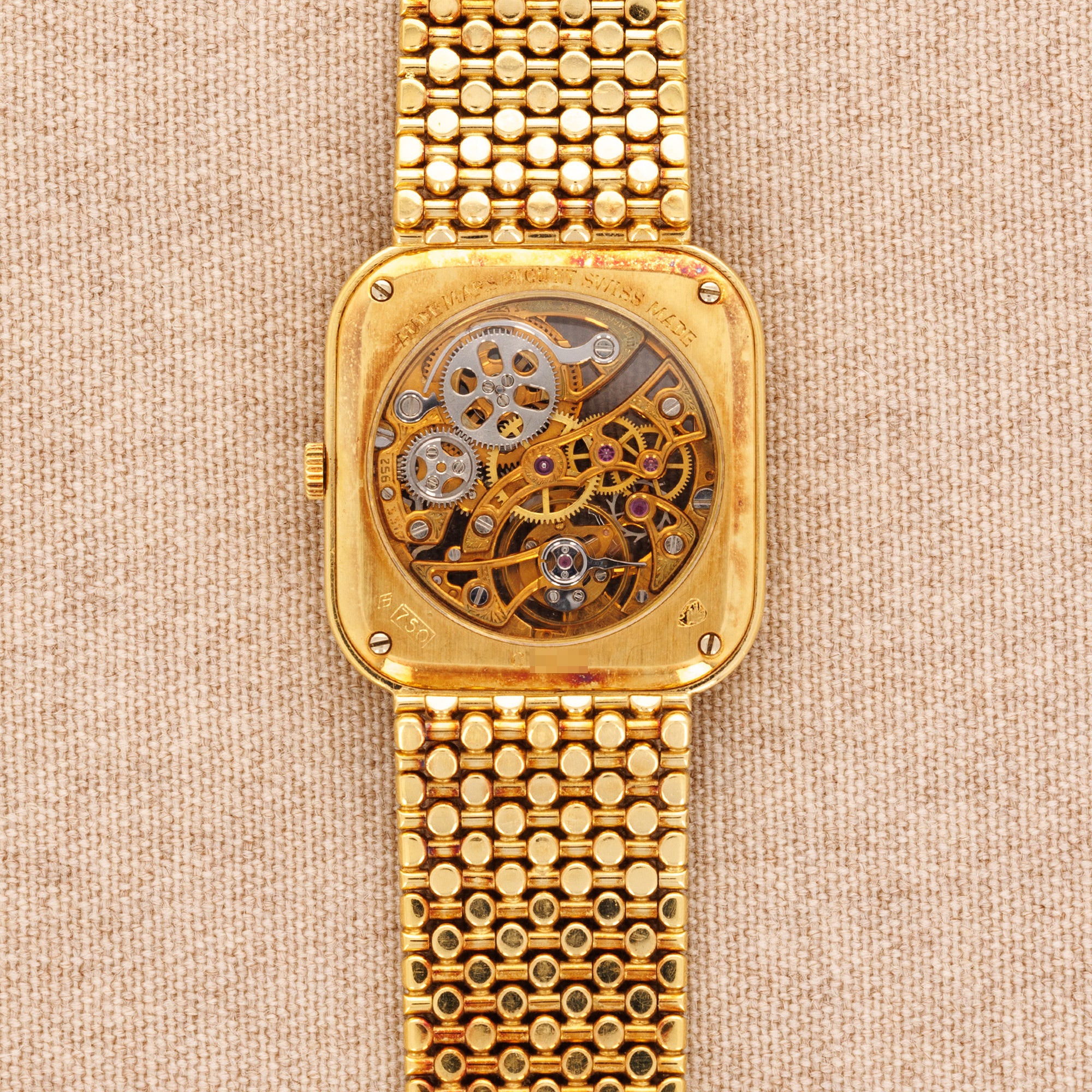 Audemars Piguet - Audemars Piguet Yellow Gold Skeletonized Diamond Watch - The Keystone Watches