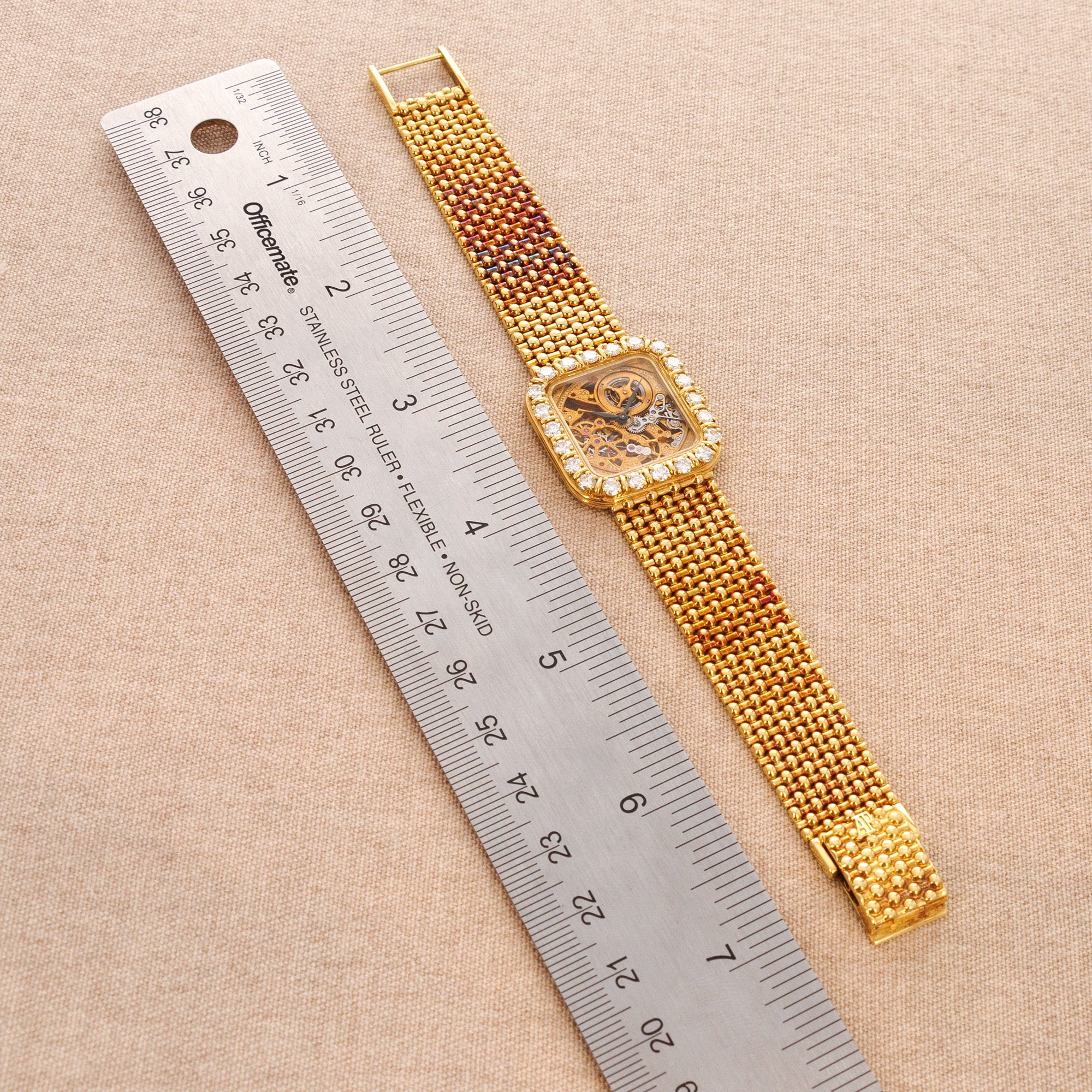 Audemars Piguet - Audemars Piguet Yellow Gold Skeletonized Diamond Watch - The Keystone Watches