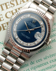 Rolex - Rolex Day-Date White Gold Ref. 18239 with Blue Diamond Dial and Original Papers - The Keystone Watches