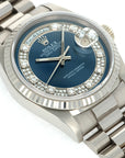 Rolex - Rolex Day-Date White Gold Ref. 18239 with Blue Diamond Dial and Original Papers - The Keystone Watches