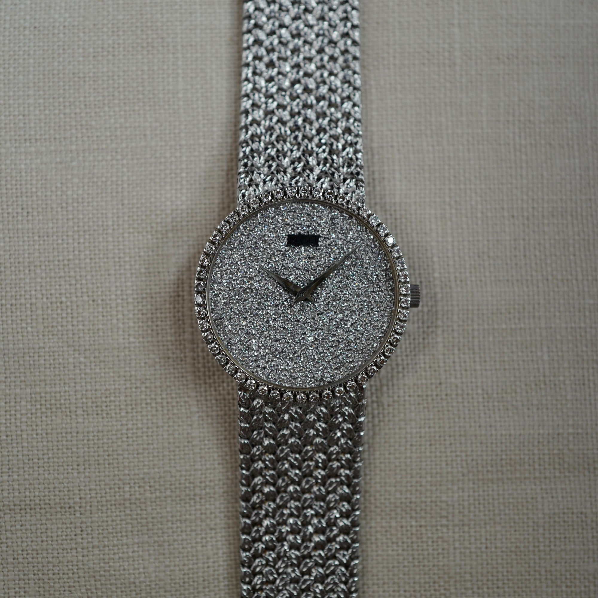 Piaget - Piaget White Gold Bracelet Watch with Diamond Bezel and Dial - The Keystone Watches