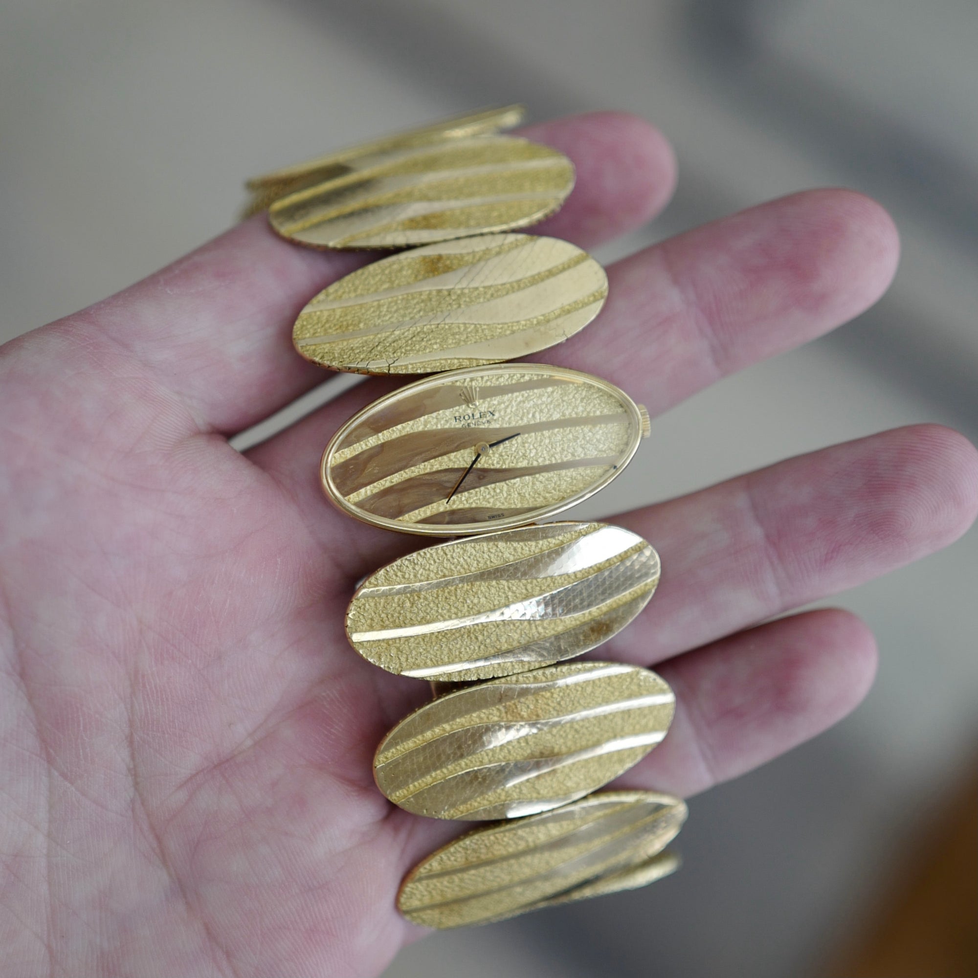 Rolex - Rolex Yellow Gold Optical Bracelet Watch by George LEnfant - The Keystone Watches