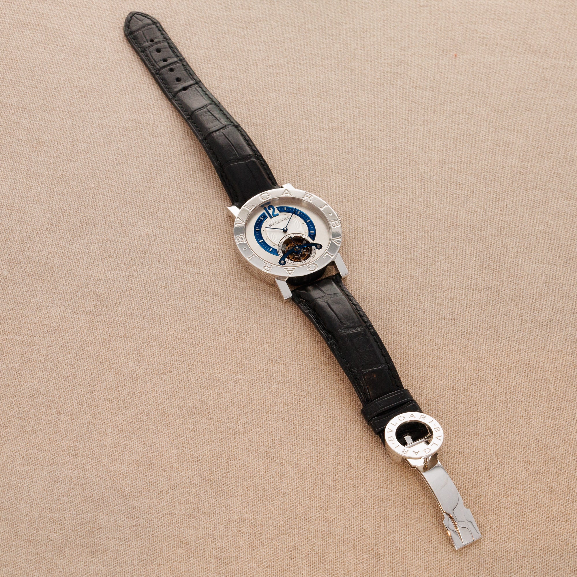 Bulgari - Bulgari Platinum Tourbillon Watch - The Keystone Watches