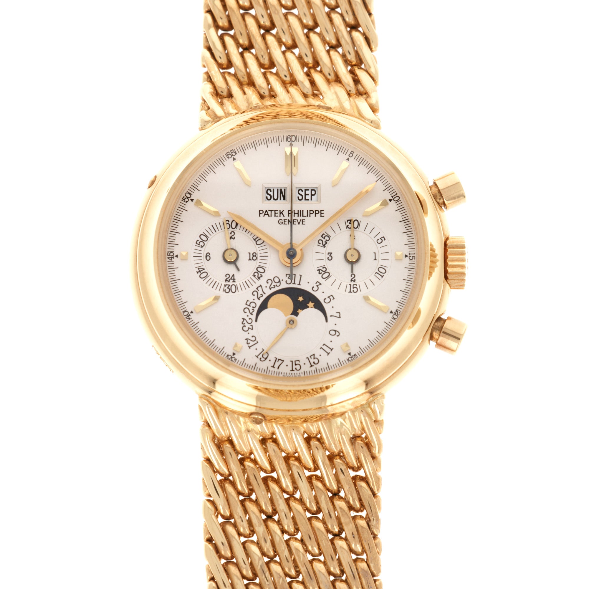 Patek Philippe - Patek Philippe Yellow Gold Perpetual Calendar Chronograph Watch Ref. 3970 - The Keystone Watches