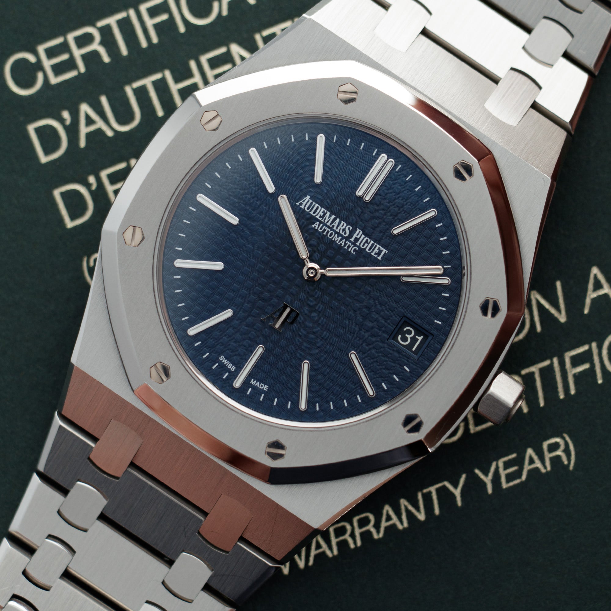 Audemars Piguet - Audemars Piguet Royal Oak Ref. 15202 with Blue Dial - The Keystone Watches