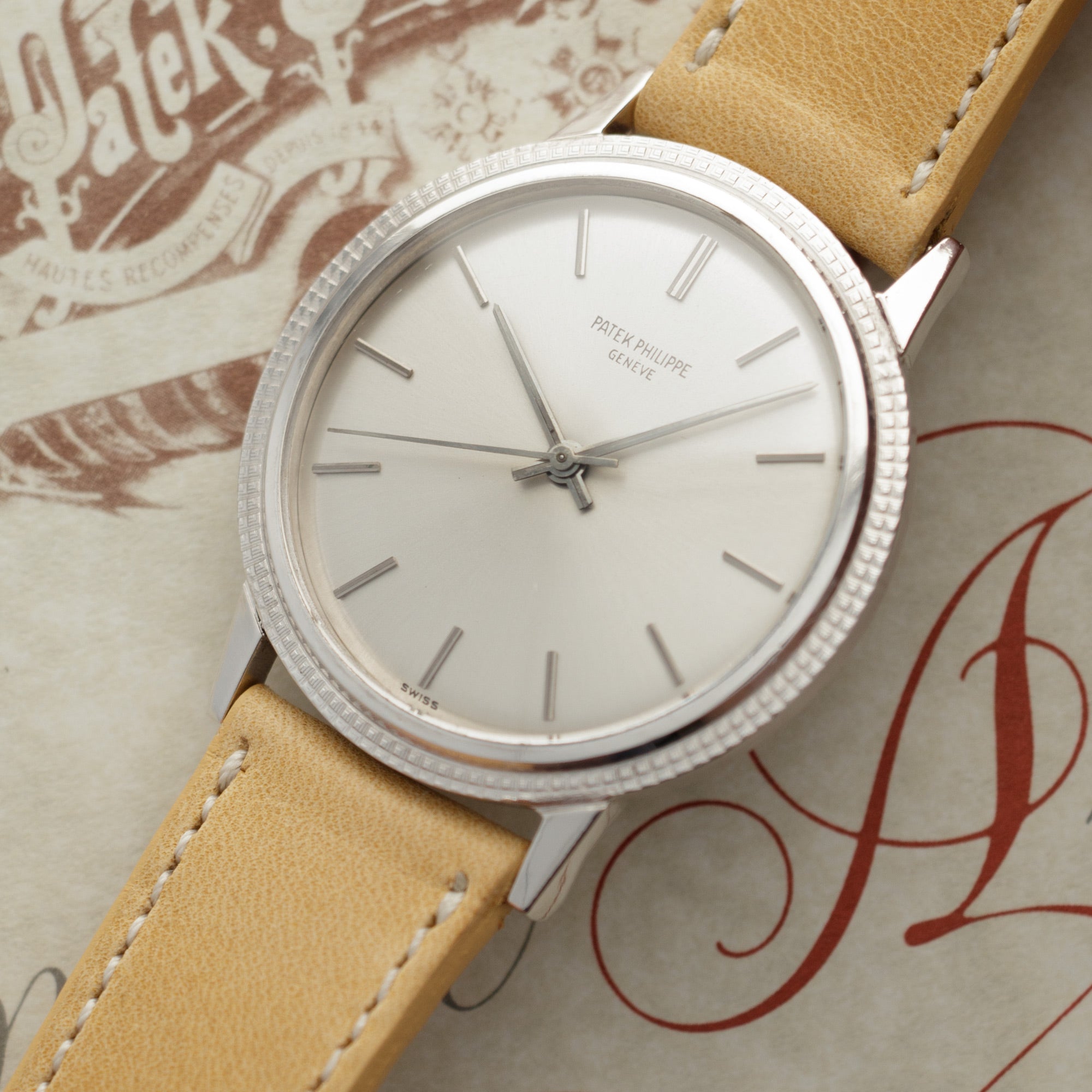 Patek Philippe - Patek Philippe White Gold Backwind Calatrava Ref. 3569 - The Keystone Watches