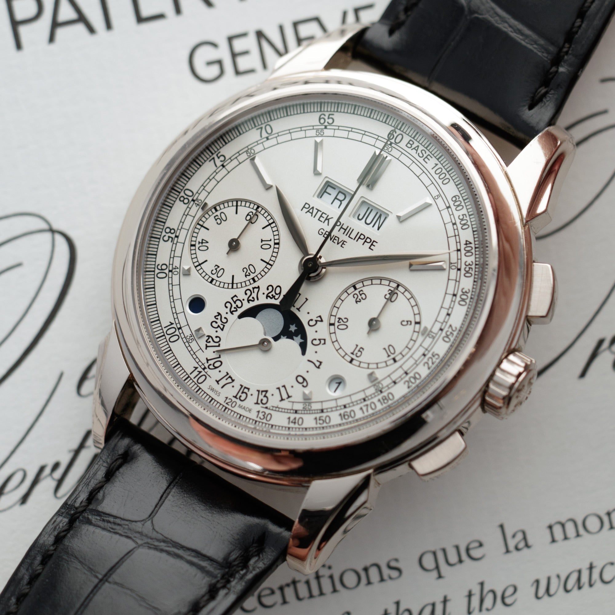 Patek Philippe - Patek Philippe White Gold Perpetual Calendar Chronograph Ref. 5270G-018 - The Keystone Watches