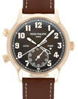 Patek Philippe - Patek Philippe Rose Gold Calatrava Pilot Travel Time Ref. 5524 - The Keystone Watches