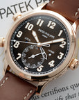Patek Philippe - Patek Philippe Rose Gold Calatrava Pilot Travel Time Ref. 5524 - The Keystone Watches