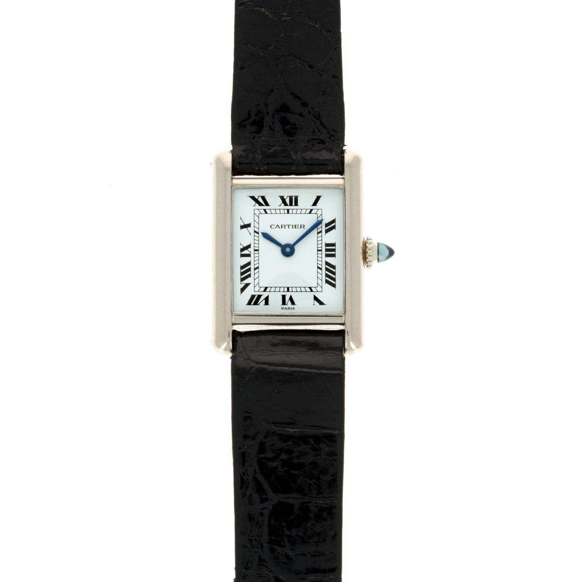 Cartier Tank Louis Cartier Fine Amp Mint 18K White Gold / Diamonds Large Cartier Tank Louis 3817 Mechanical - Watch Rapport