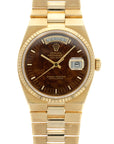 Rolex - Rolex Yellow Gold Day-Date Oysterquartz Ref. 19018 with Wood Dial - The Keystone Watches
