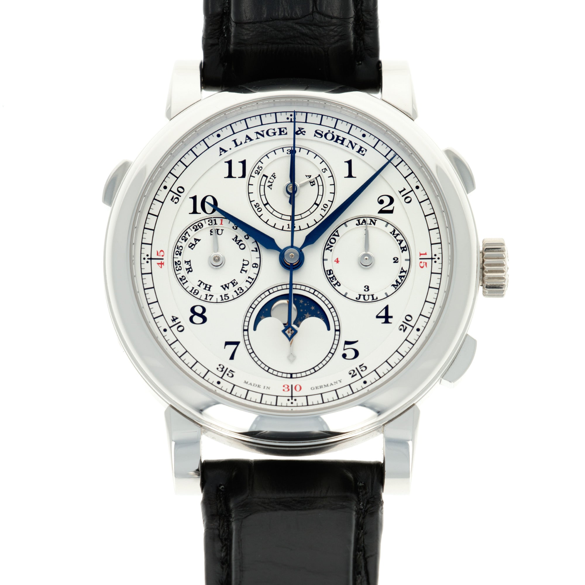 A. Lange &amp; Sohne - A. Lange &amp; Sohne Platinum Rattrapante Perpetual Calendar Ref. 421.025 - The Keystone Watches