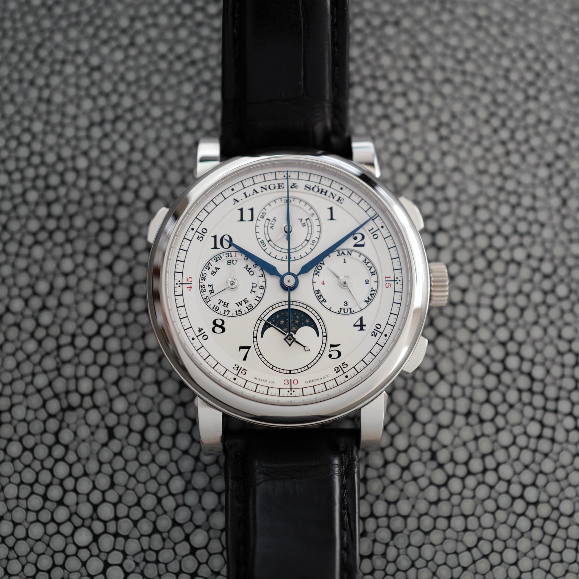 A. Lange & Sohne - A. Lange & Sohne Platinum Rattrapante Perpetual Calendar Ref. 421.025 - The Keystone Watches