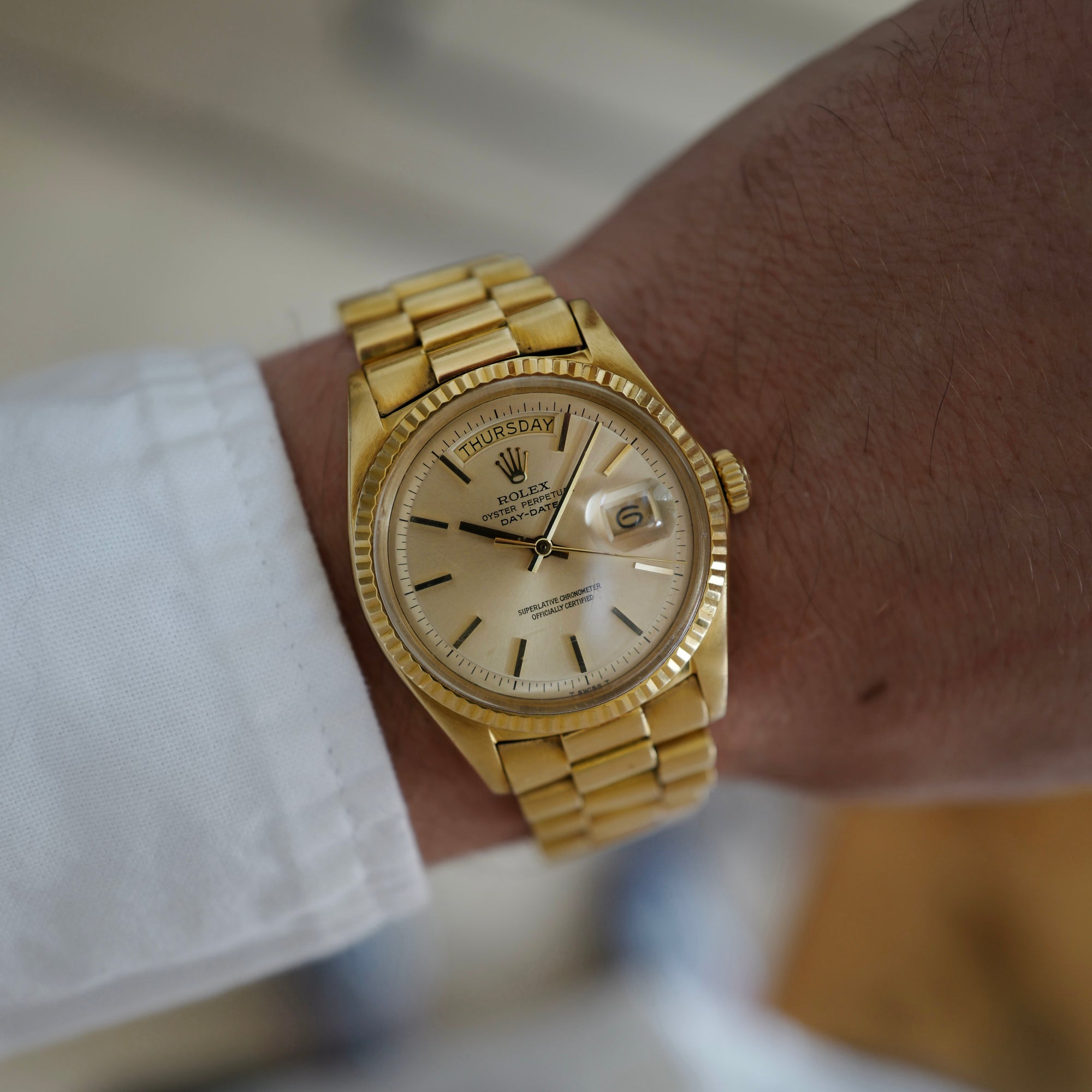 Rolex - Rolex Yellow Gold Day-Date Ref. 1803 with Original Paperwork - The Keystone Watches