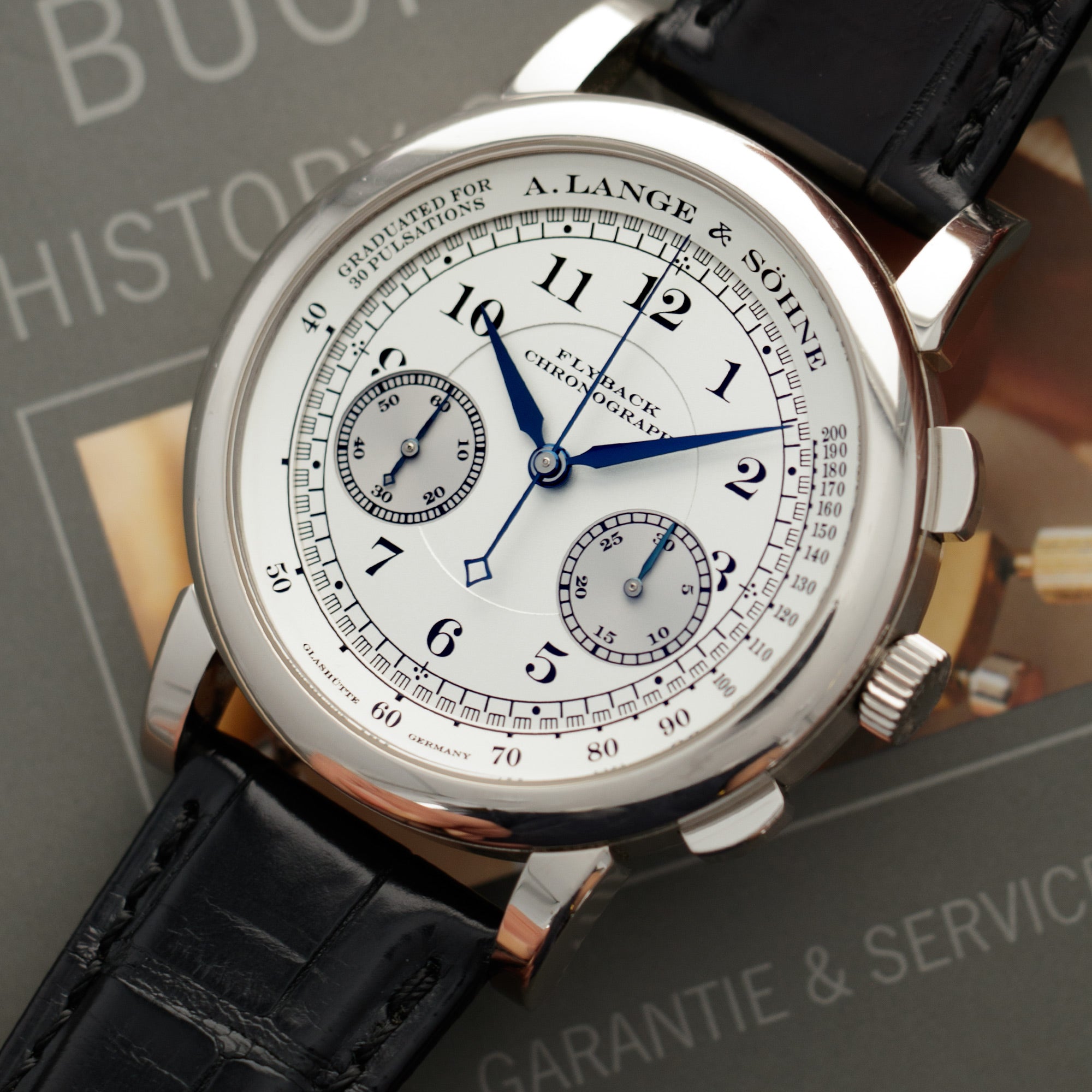 A. Lange & Sohne - A. Lange Sohne White Gold Flyback Chronograph Ref. 401.026 - The Keystone Watches