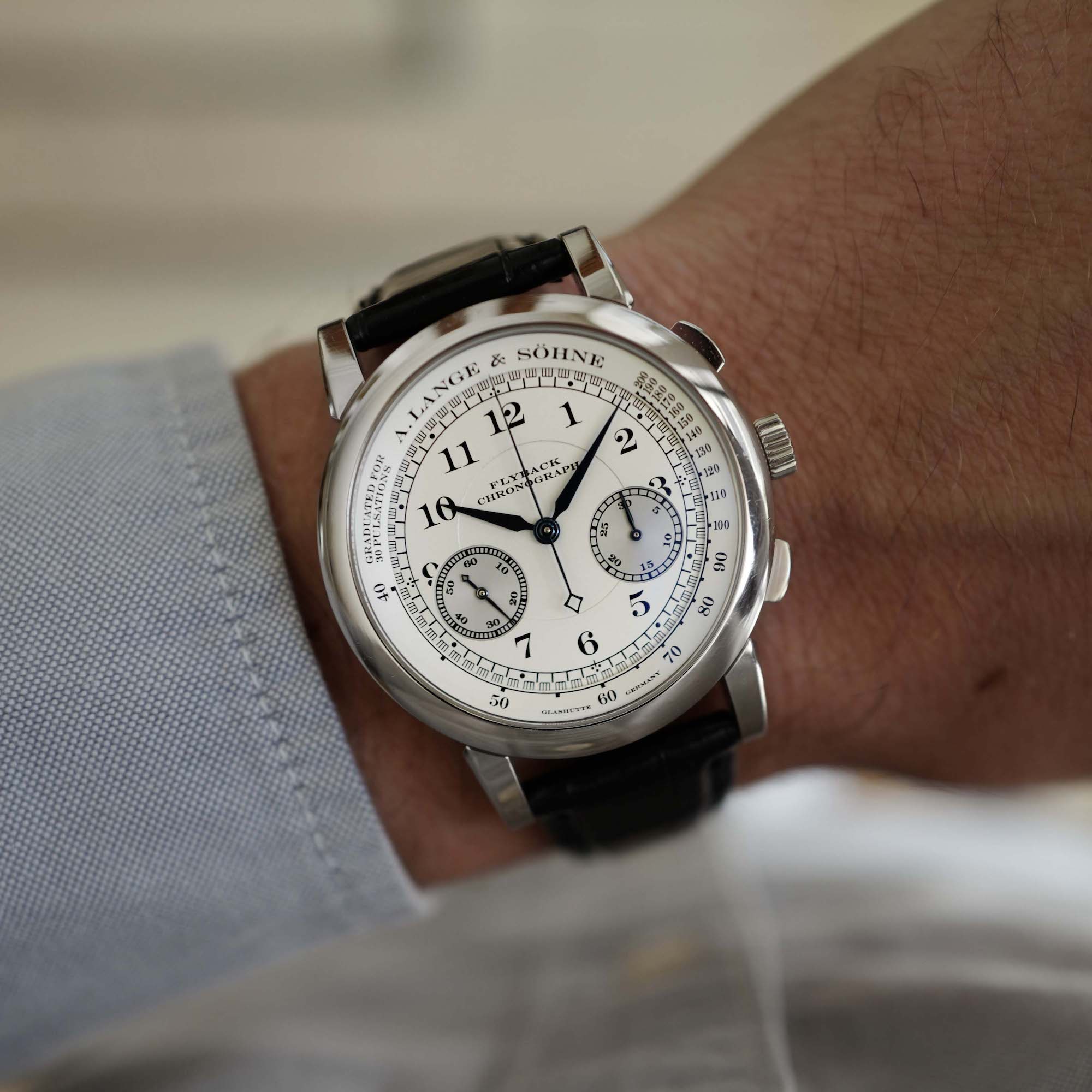 A. Lange & Sohne - A. Lange Sohne White Gold Flyback Chronograph Ref. 401.026 - The Keystone Watches