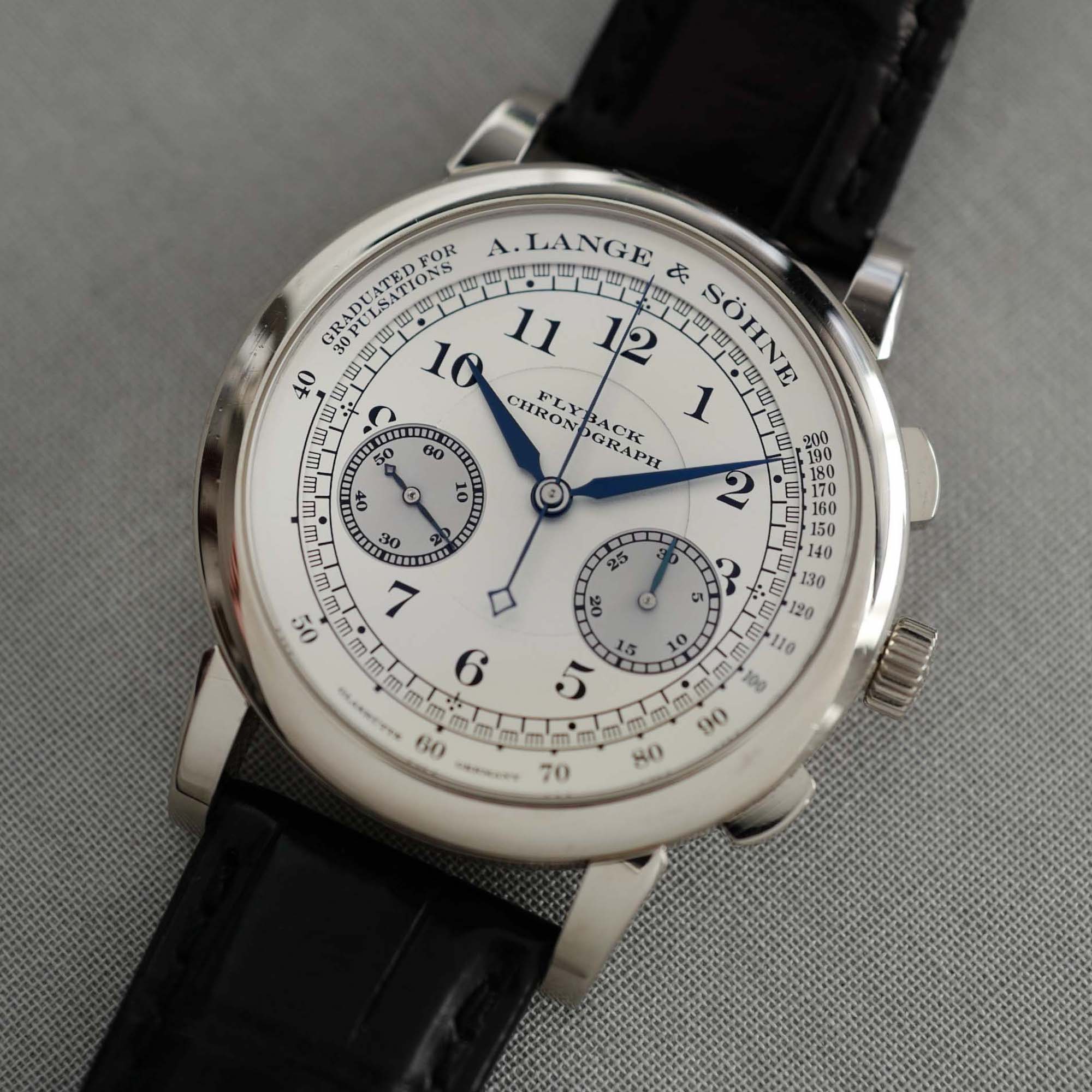 A. Lange & Sohne - A. Lange Sohne White Gold Flyback Chronograph Ref. 401.026 - The Keystone Watches
