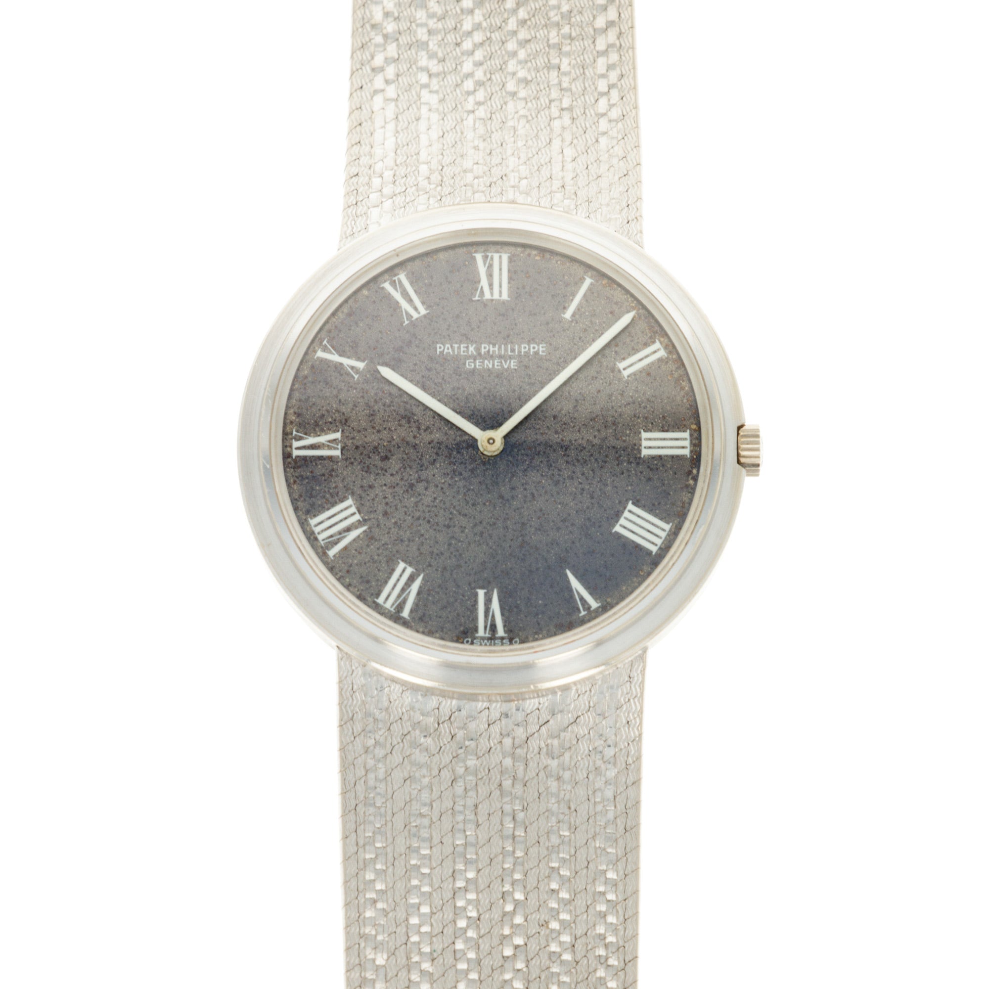 Patek Philippe - Patek Philippe White Gold Auto Ref. 3591 with Box and Papers - The Keystone Watches