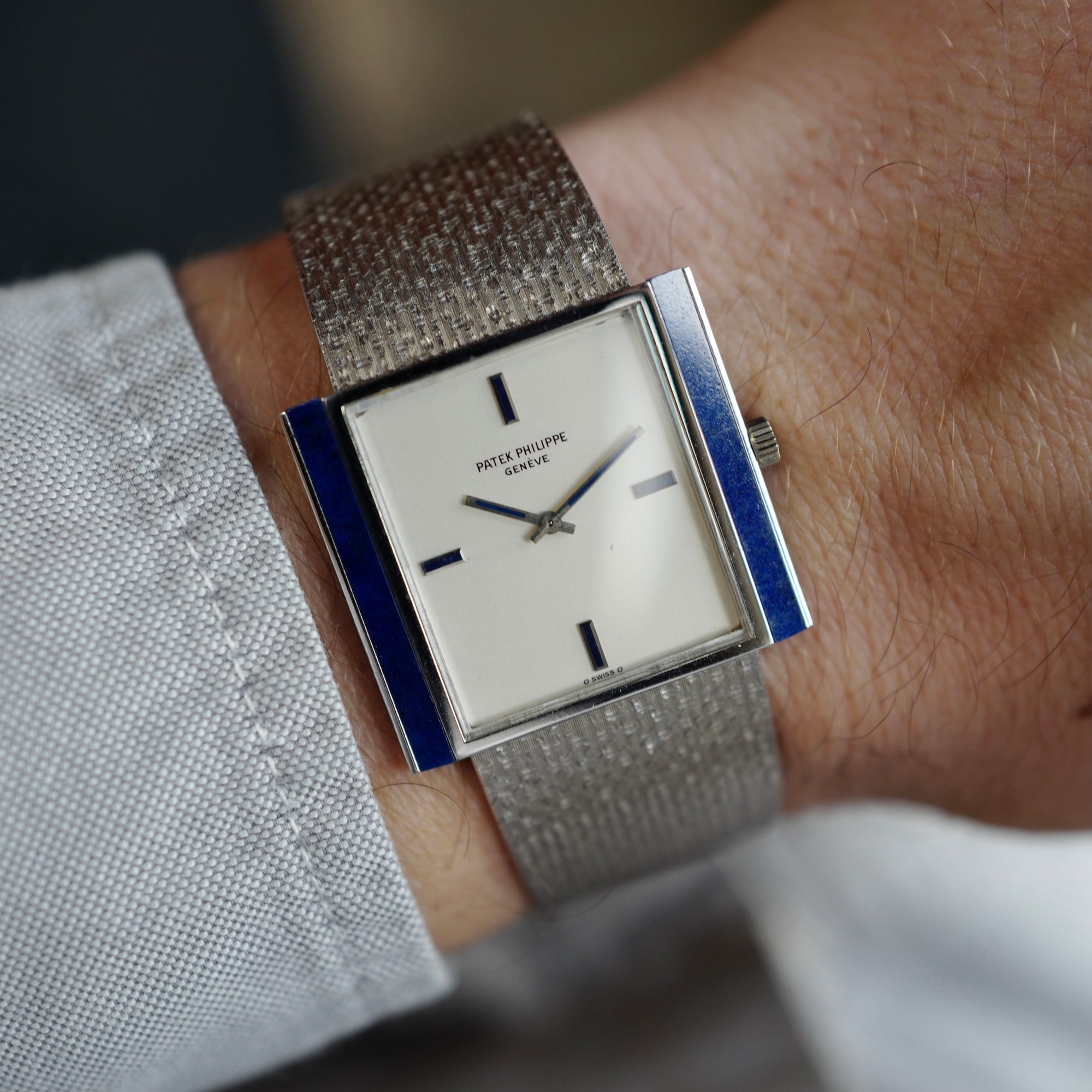 Patek Philippe - Patek Philippe White Gold Lapis Watch Ref. 3578 - The Keystone Watches