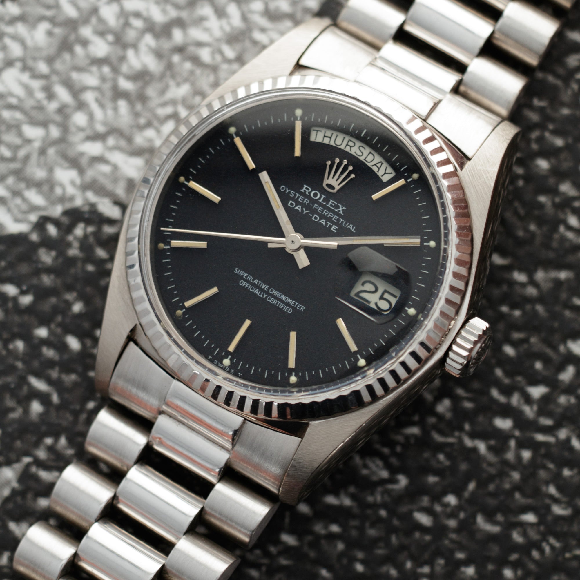 Rolex - Rolex White Gold Confetti Day-Date Ref. 1803 - The Keystone Watches