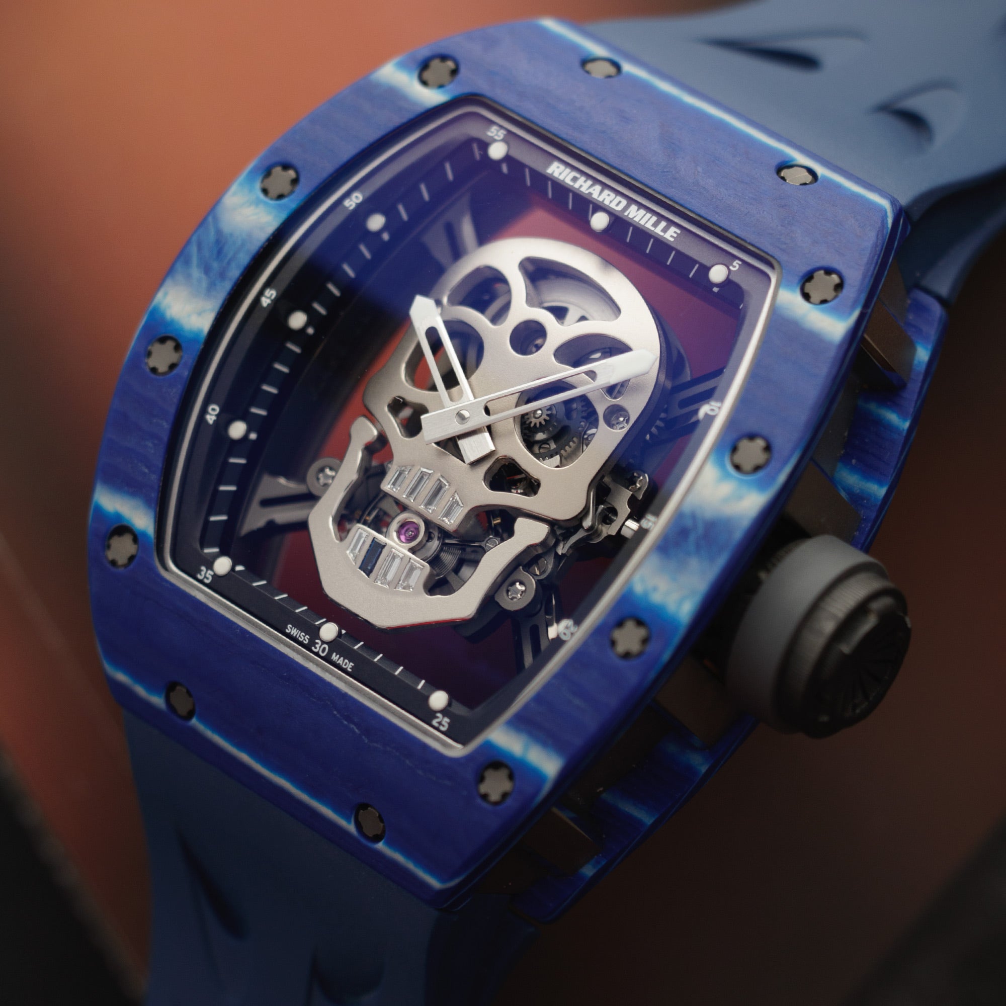 Richard Mille - Richard Mille Blue Skull Tourbillon RM52-01 - The Keystone Watches
